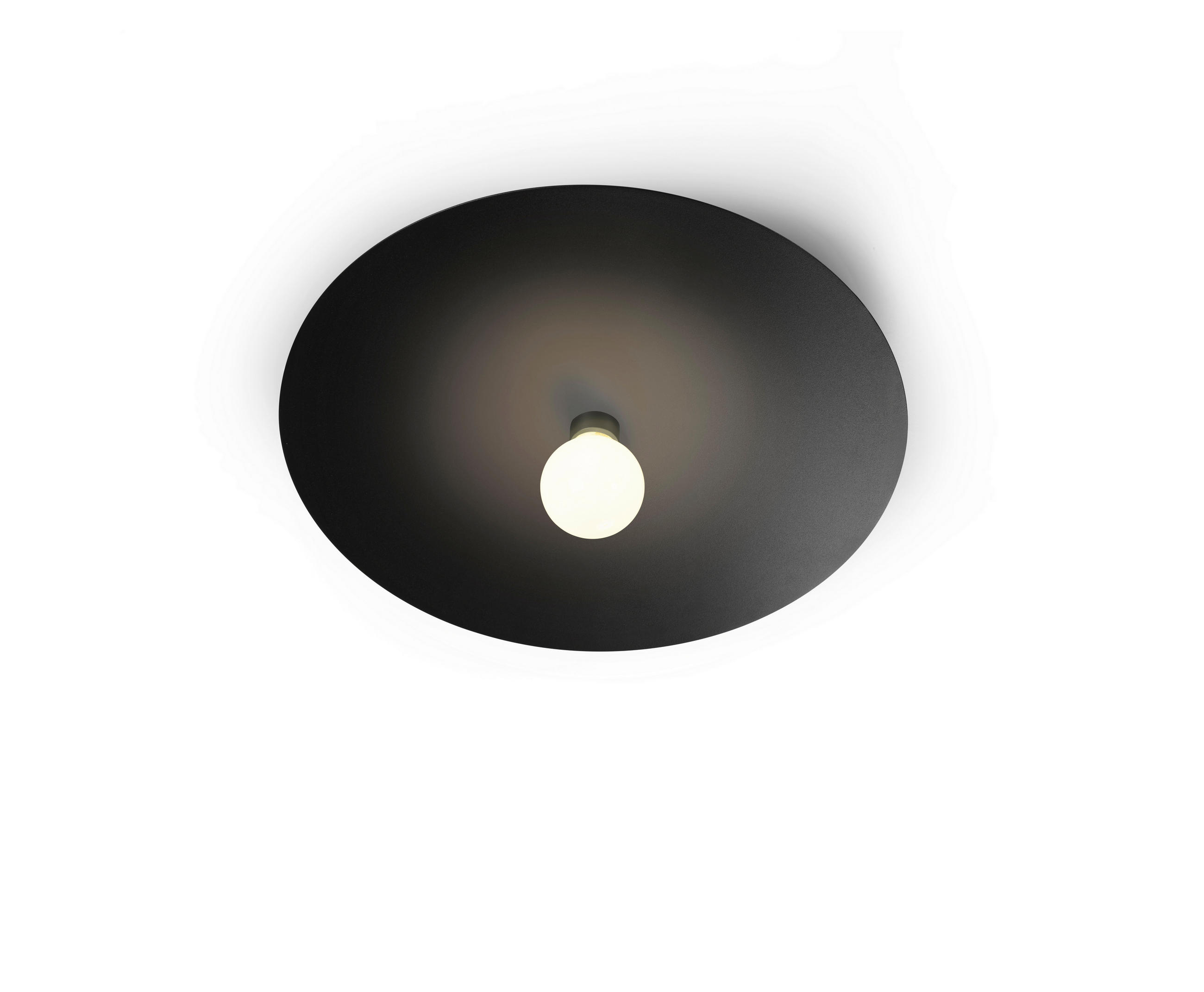 DECKENLEUCHTE Chio 44/6,5 cm   - Schwarz, Basics, Metall (44/6,5cm) - BOPP