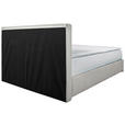 BOXBETT 140/200 cm in Ecru - Chromfarben/Ecru, KONVENTIONELL, Kunststoff/Textil (140/200cm) - Carryhome