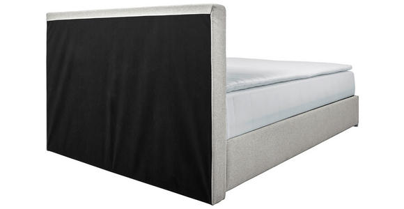 BOXBETT 140/200 cm in Ecru - Chromfarben/Ecru, KONVENTIONELL, Kunststoff/Textil (140/200cm) - Carryhome