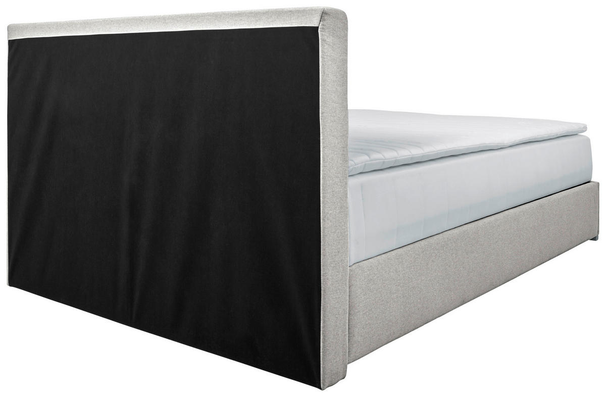 BOXBETT 140/200 cm  in Ecru  - Chromfarben/Ecru, KONVENTIONELL, Kunststoff/Textil (140/200cm) - Boxxx