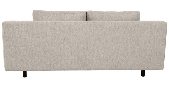 SCHLAFSOFA Lia in Webstoff Graubraun  - Graubraun/Schwarz, Design, Textil/Metall (197/84/92,5cm) - Hom`in