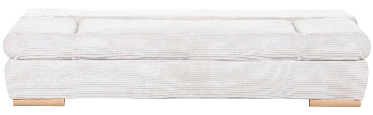 SCHLAFSOFA Cord Beige  - Beige/Naturfarben, KONVENTIONELL, Holz/Textil (200/75/92cm) - home24