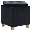 SITZBOX in Textil Anthrazit  - Anthrazit/Braun, Modern, Holzwerkstoff/Textil (38/40/38cm) - MID.YOU