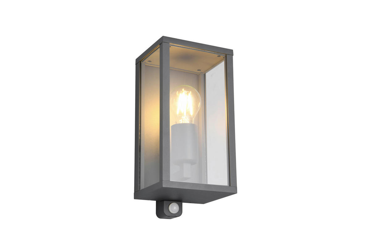 VÄGGLAMPA FÖR UTOMHUS 14/29 cm   - antracit/transparent, Basics, metall/glas (14/29cm)