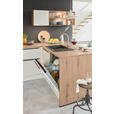 EINBAUKÜCHE   - Eichefarben/Weiß, Design, Holzwerkstoff - Dieter Knoll