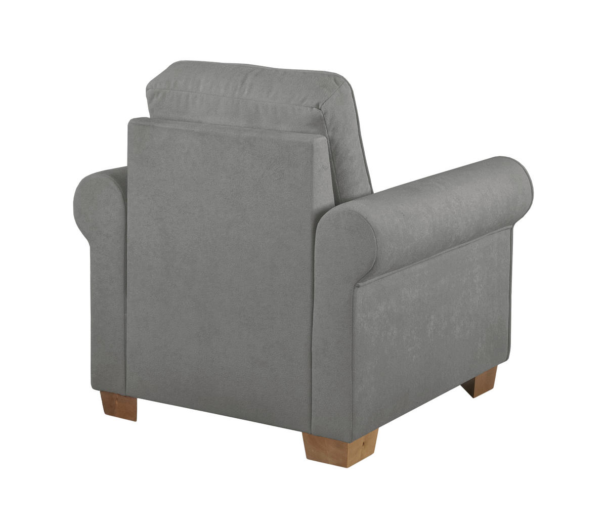 SESSEL in Grau  - Buchefarben/Grau, Design, Holz/Textil (93/89/82cm) - MID.YOU