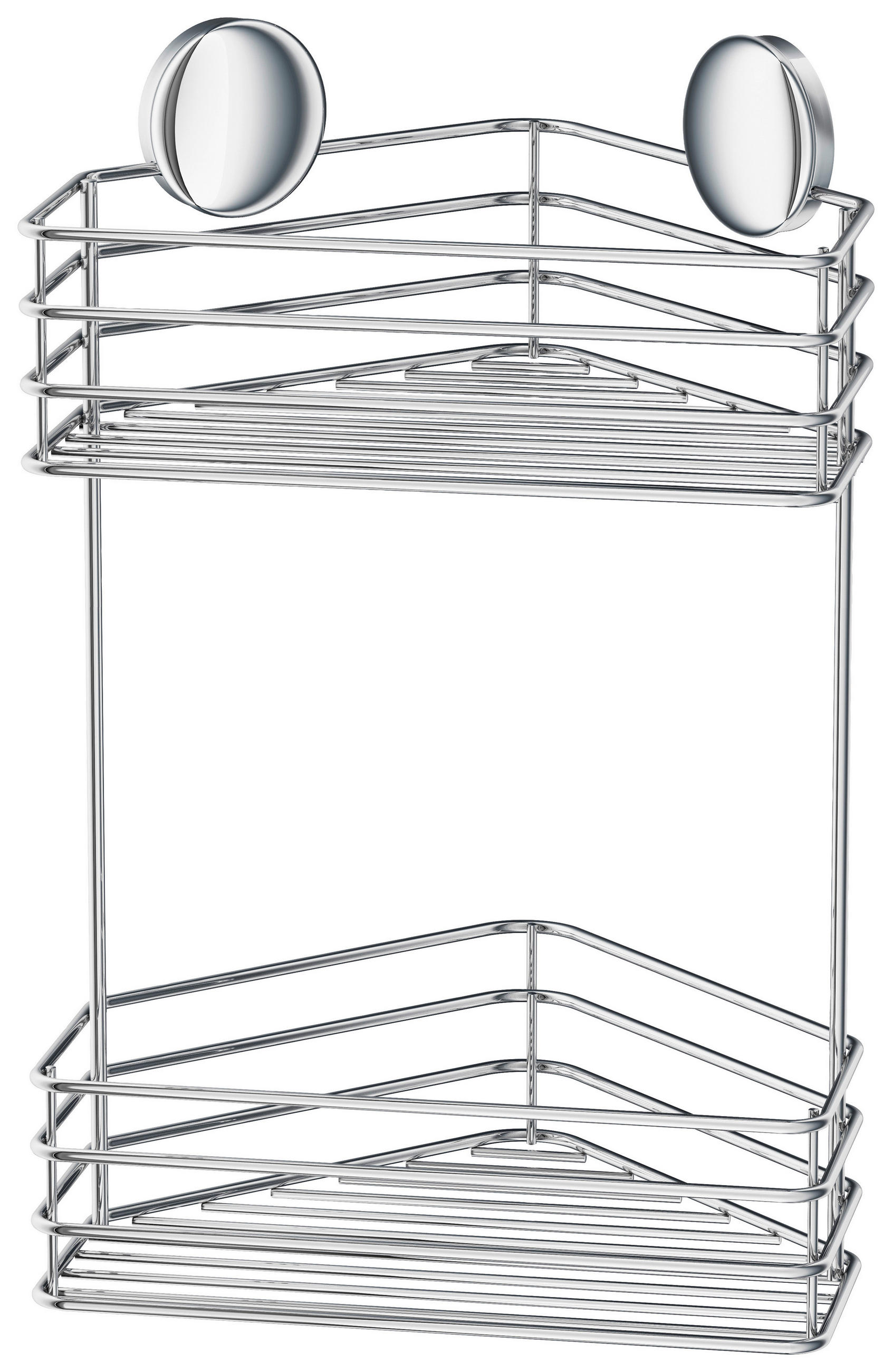 SPRCHOVÝ KOŠ - barvy chromu, Basics, kov (25/27/20cm)