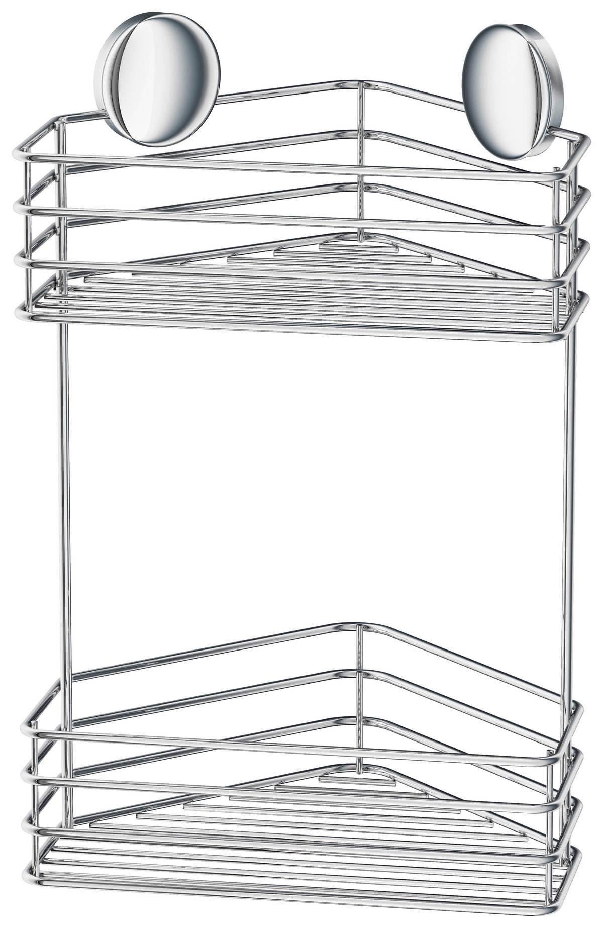 SPRCHOVÝ KOŠ - barvy chromu, Basics, kov (25/27/20cm)