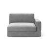SOFAELEMENT FABIO E Flachgewebe Grau  - Schwarz/Grau, MODERN, Kunststoff/Textil (132/87/108cm) - Sit & More