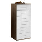 KOMMODE  in 46/103/40 cm  - Chromfarben/Eichefarben, Design, Holzwerkstoff/Kunststoff (46/103/40cm) - Xora