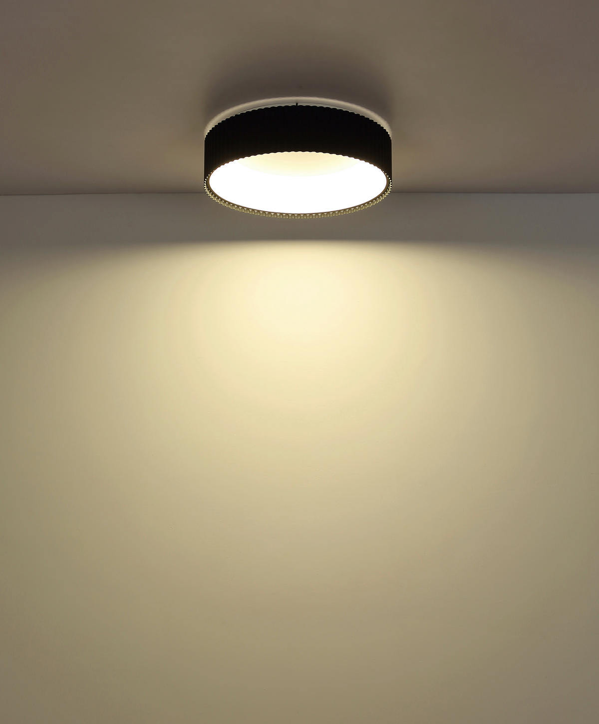 LED-DECKENLEUCHTE 46/13 cm   - Schwarz/Weiß, Basics, Kunststoff/Metall (46/13cm) - Globo