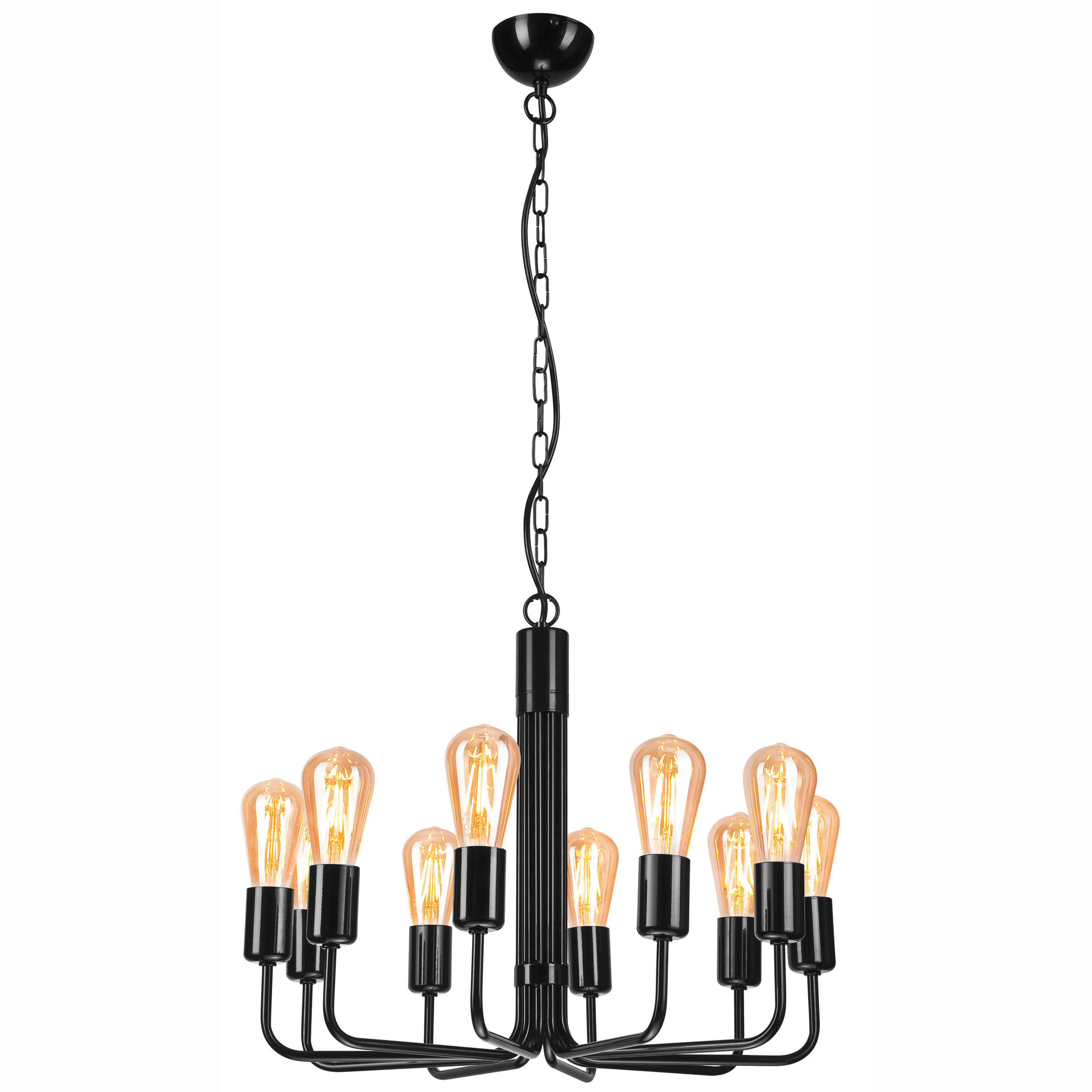 HÄNGELEUCHTE 98/54/98 cm  - Schwarz Hochglanz, KONVENTIONELL, Metall (98/54/98cm)