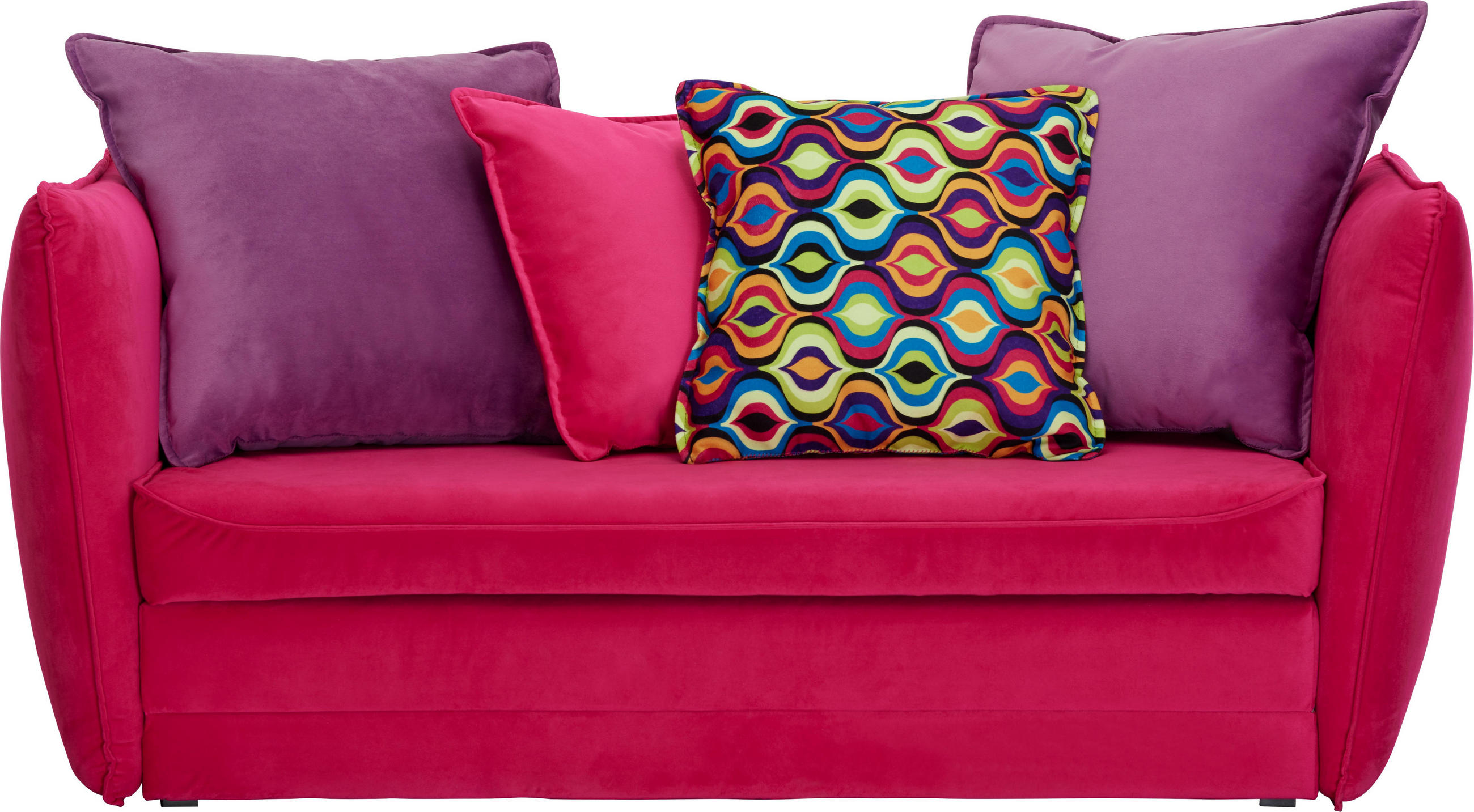 Jugend- UND Kindersofa in Textil Lila, Pink