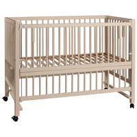 BEISTELLBETT Hajo   - Kaschmir, Basics, Holz (124/95/64cm) - tiSsi