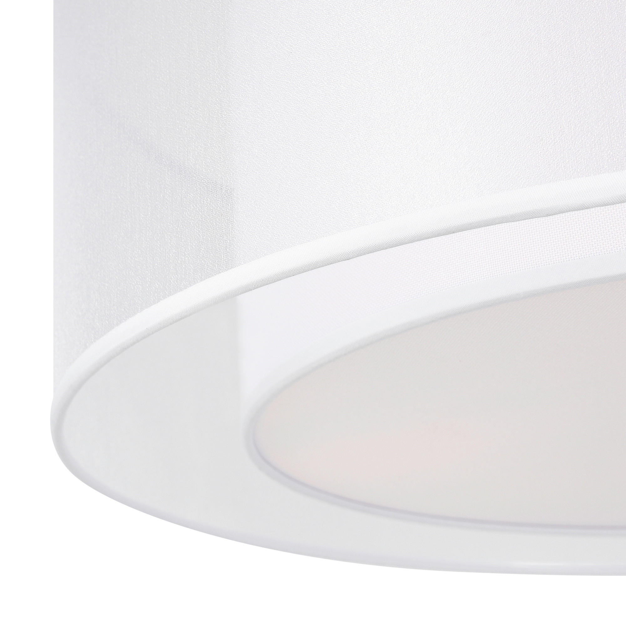 DECKENLEUCHTE  52/18 cm    - Weiss/Transparent, Trend, Kunststoff/Textil (52/18cm) - MAYTONI