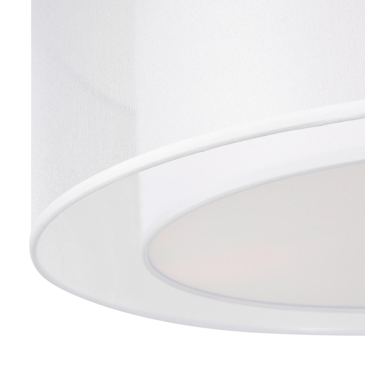 DECKENLEUCHTE  52/18 cm    - Weiss/Transparent, Trend, Kunststoff/Textil (52/18cm) - MAYTONI