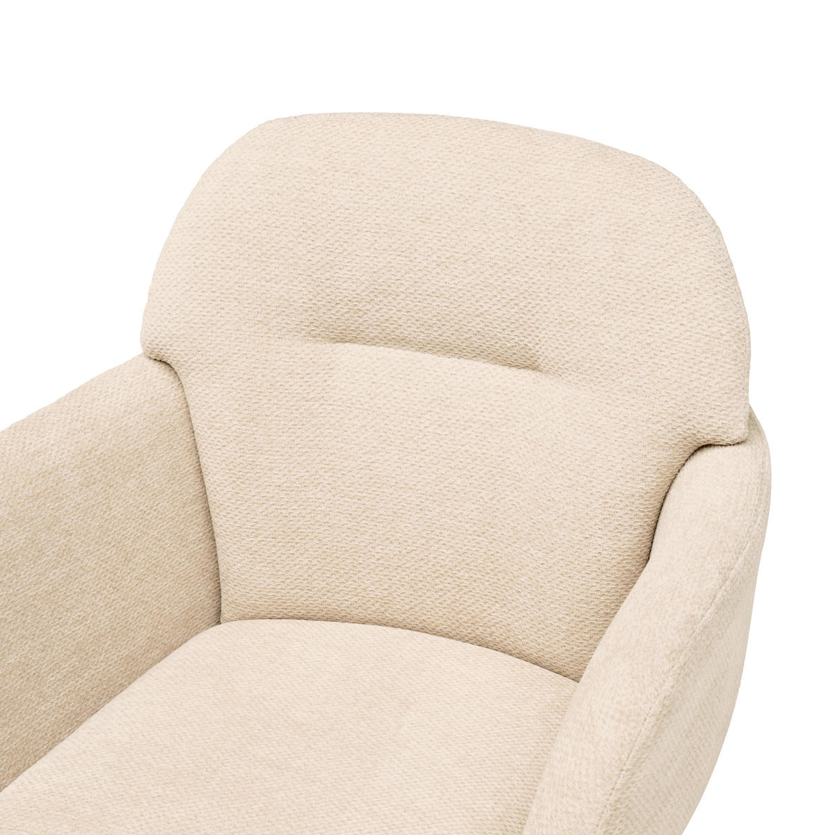 DREHSTUHL  in Webstoff Beige  - Beige/Schwarz, MODERN, Kunststoff/Textil (55/85-95/60cm) - MID.YOU