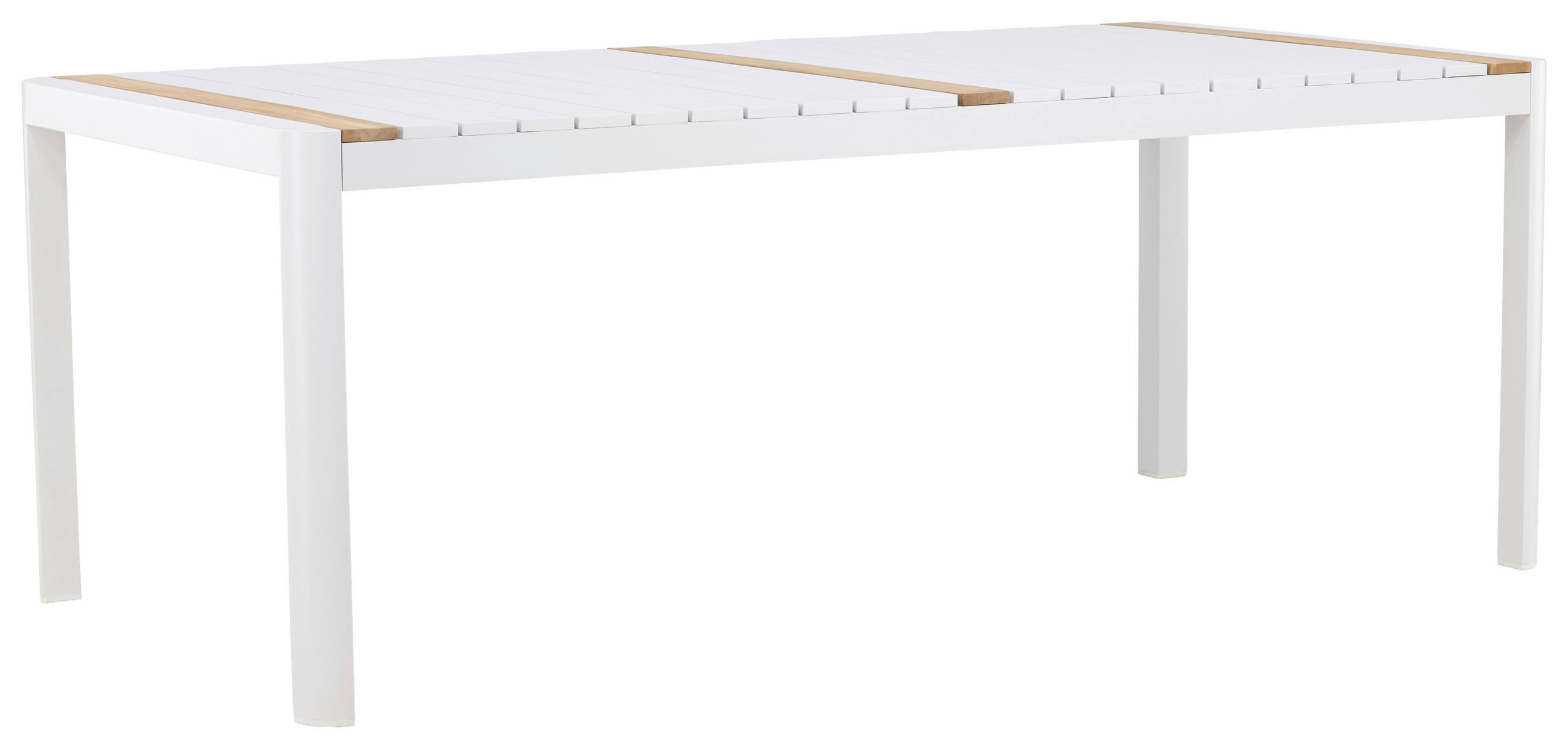 Gardenson Gartentisch Weiß 100x75x200 cm