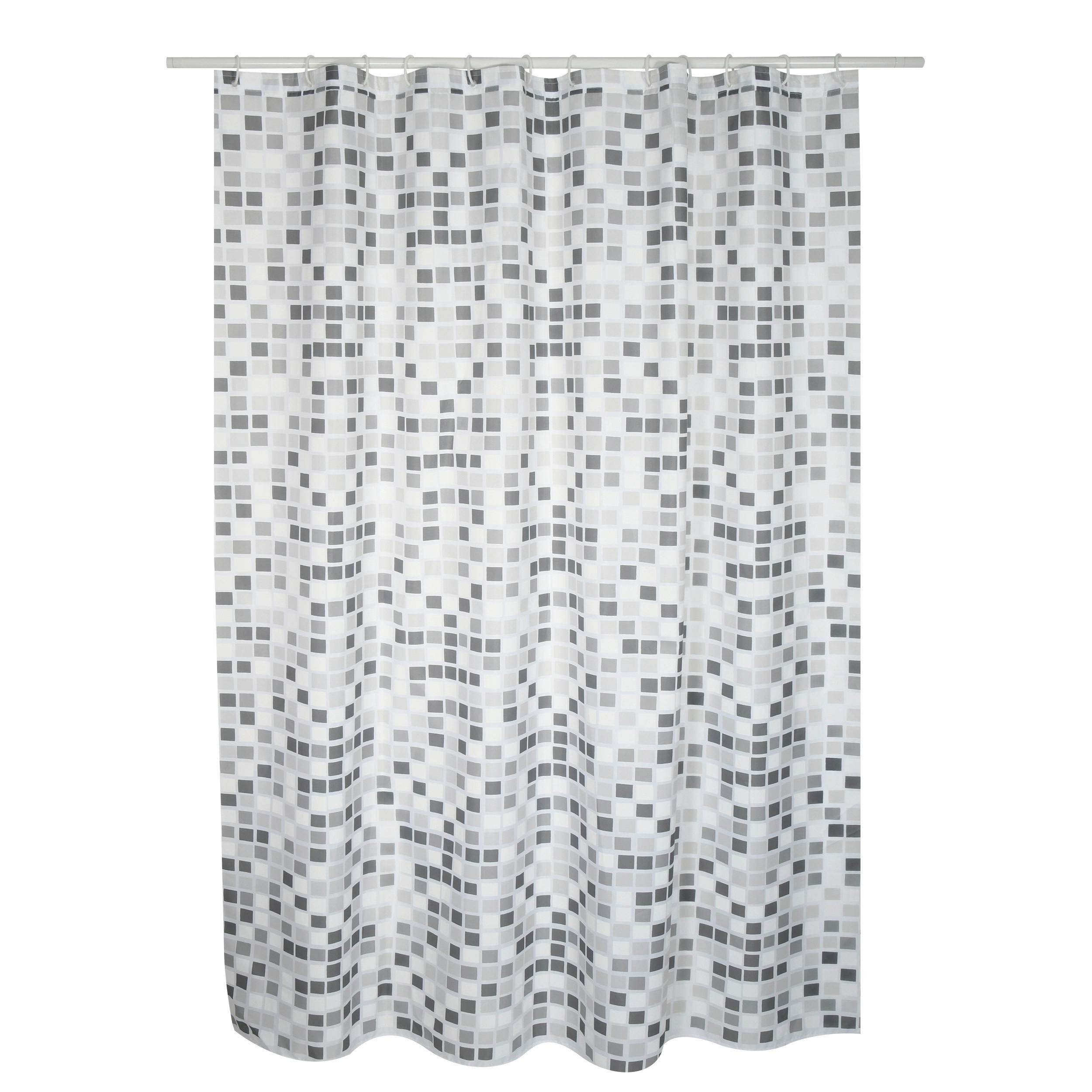 DUSCHVORHANG BRUNSWICK 180/200 cm  - Weiß, Basics, Textil (180/200cm) - MSV