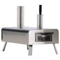 PIZZAOFEN  - Silberfarben, KONVENTIONELL, Metall (85.8/49.9/37cm) - Gardenson