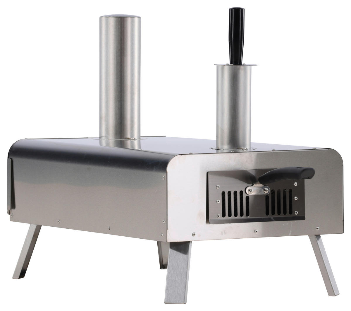PIZZAOFEN  - Silberfarben, KONVENTIONELL, Metall (85.8/49.9/37cm) - Gardenson