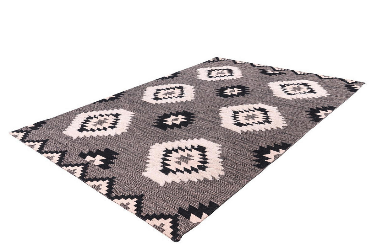 FLACHWEBETEPPICH 80/150 cm Grau  - Grau, Design, Textil (80/150cm) - Novel