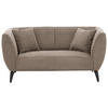 2-SITZER-SOFA in Cord Graubraun  - Graubraun/Schwarz, Modern, Holz/Textil (172/83/88cm) - MID.YOU