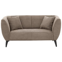 2-SITZER-SOFA in Cord Graubraun  - Graubraun/Schwarz, Modern, Holz/Textil (172/83/88cm) - MID.YOU