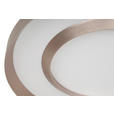 LED-DECKENLEUCHTE 50/8 cm   - Champagner/Goldfarben, Design, Kunststoff/Metall (50/8cm) - Novel