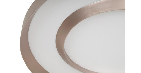 LED-DECKENLEUCHTE 50/8 cm   - Champagner/Goldfarben, Design, Kunststoff/Metall (50/8cm) - Novel