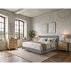 BOXSPRINGBETT 180/122 cm  in Grau  - Schwarz/Naturfarben, MODERN, Holzwerkstoff/Textil (180/122cm) - MID.YOU