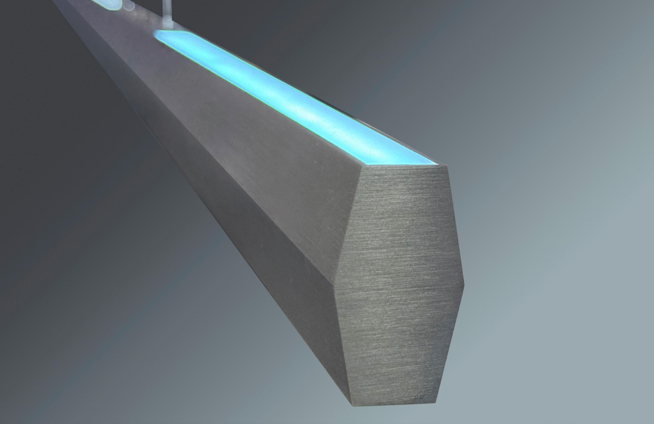 LED-HÄNGELEUCHTE 150/3,5/150 cm  - Alufarben, Design, Metall (150/3,5/150cm) - BOPP