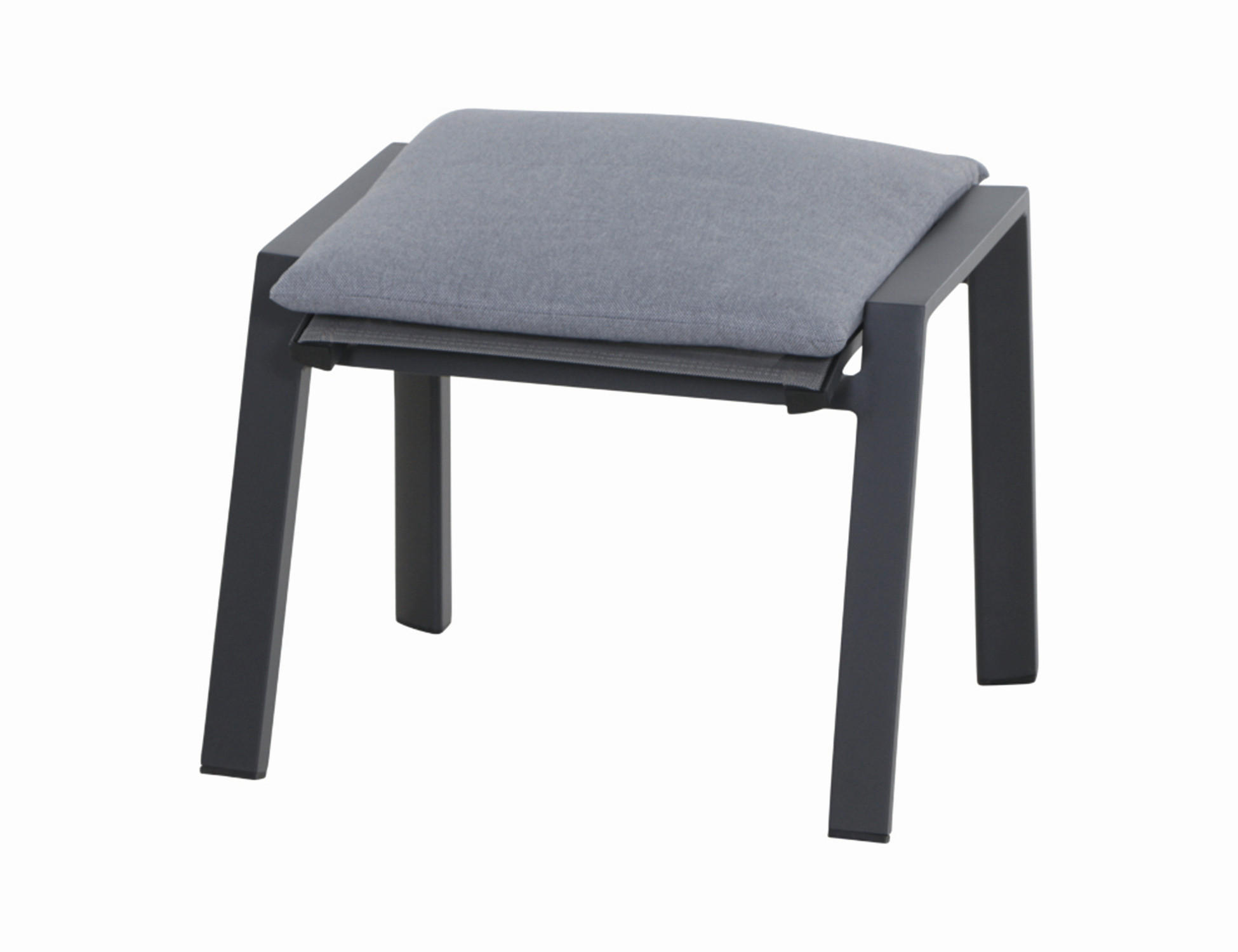 GARTENHOCKER  - Anthrazit, Basics, Kunststoff/Textil (57/44,5/49,5cm) - Siena Garden