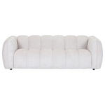 BIGSOFA Chenille Creme  - Creme/Schwarz, KONVENTIONELL, Kunststoff/Textil (220/74/103cm) - Carryhome