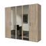 DREHTÜRENSCHRANK 5 -türig Sonoma Eiche - Alufarben/Sonoma Eiche, KONVENTIONELL, Holzwerkstoff/Kunststoff (250/216/58cm) - Hom`in