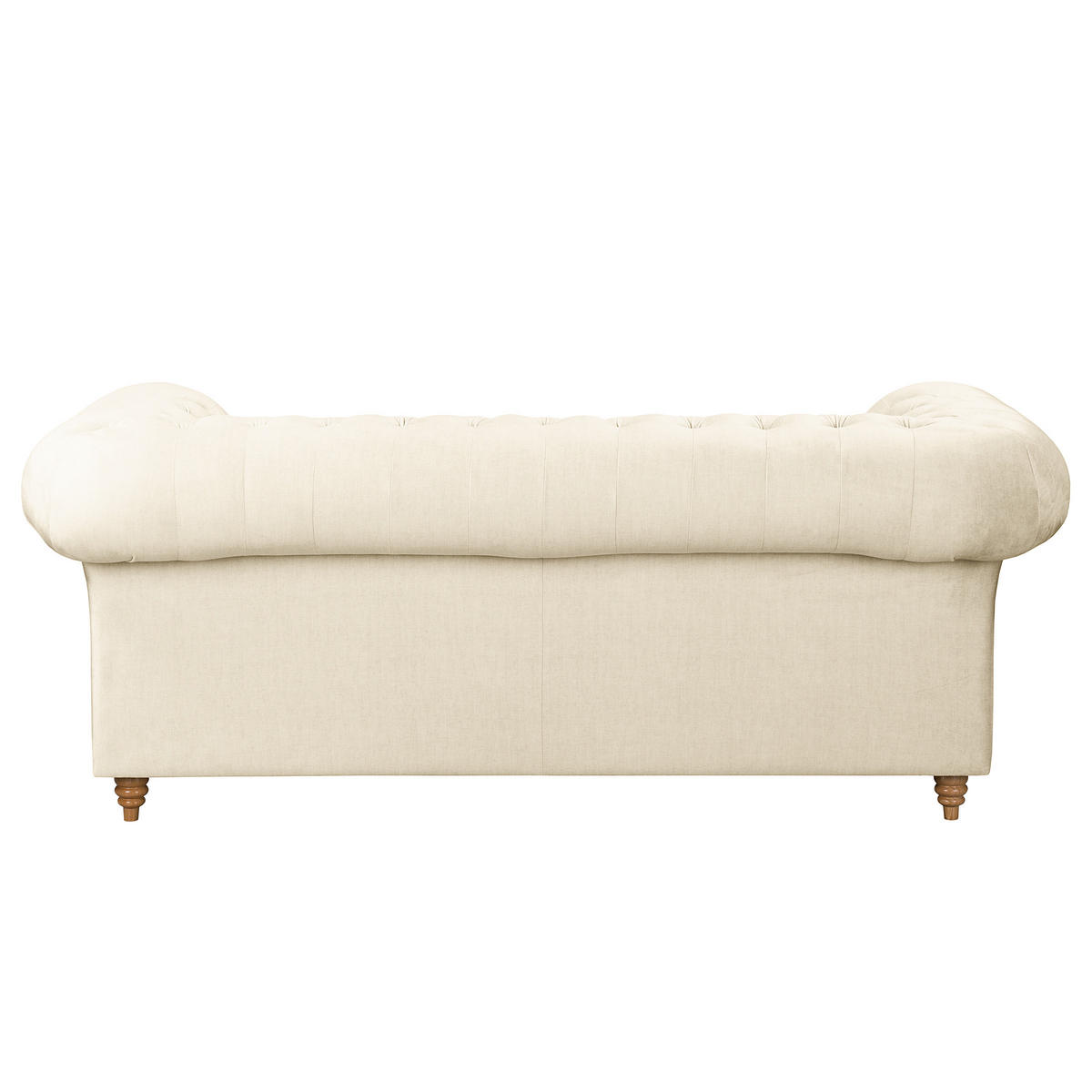 SCHLAFSOFA Mikrofaser Creme Armteil links, Armteil rechts  - Creme/Braun, Design, Holz/Textil (190/74/91cm) - P & B