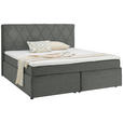 BOXSPRINGBETT 160/200 cm  in Grau  - Schwarz/Grau, Design, Holzwerkstoff/Kunststoff (160/200cm) - Xora