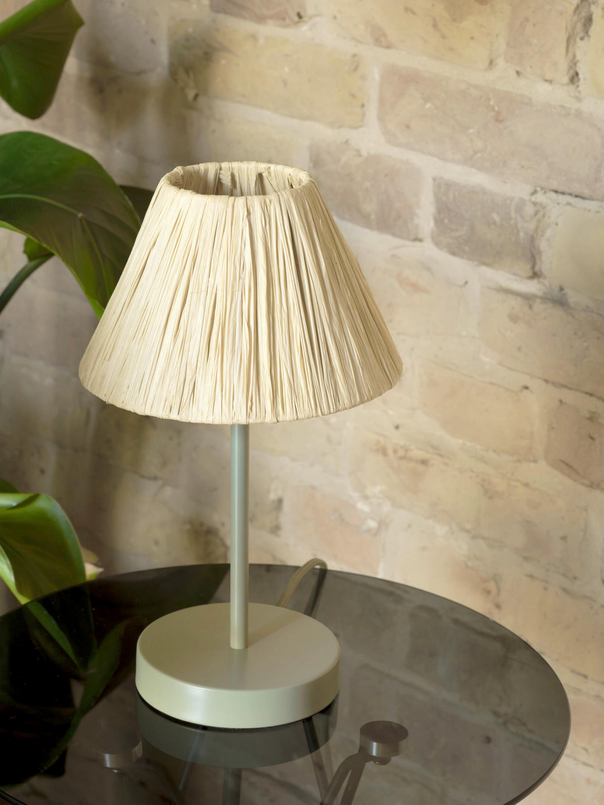 TISCHLEUCHTE 20/33 cm   - Natur, Naturmaterialien/Metall (20/33cm) - Osram