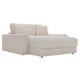 XXL-SESSEL Cord Naturfarben    - Schwarz/Naturfarben, MODERN, Kunststoff/Textil (160/87/190cm) - Carryhome