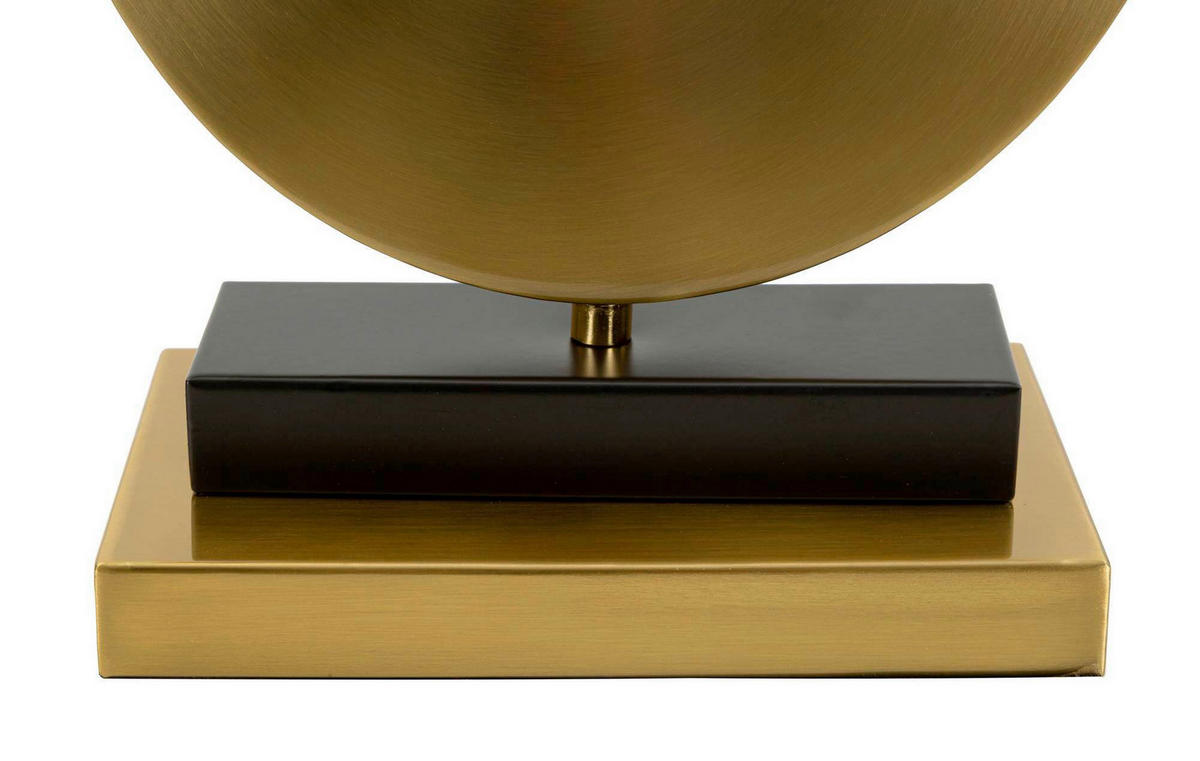 TISCHLEUCHTE - Goldfarben/Weiß, Basics, Glas/Metall (21/50/21cm)