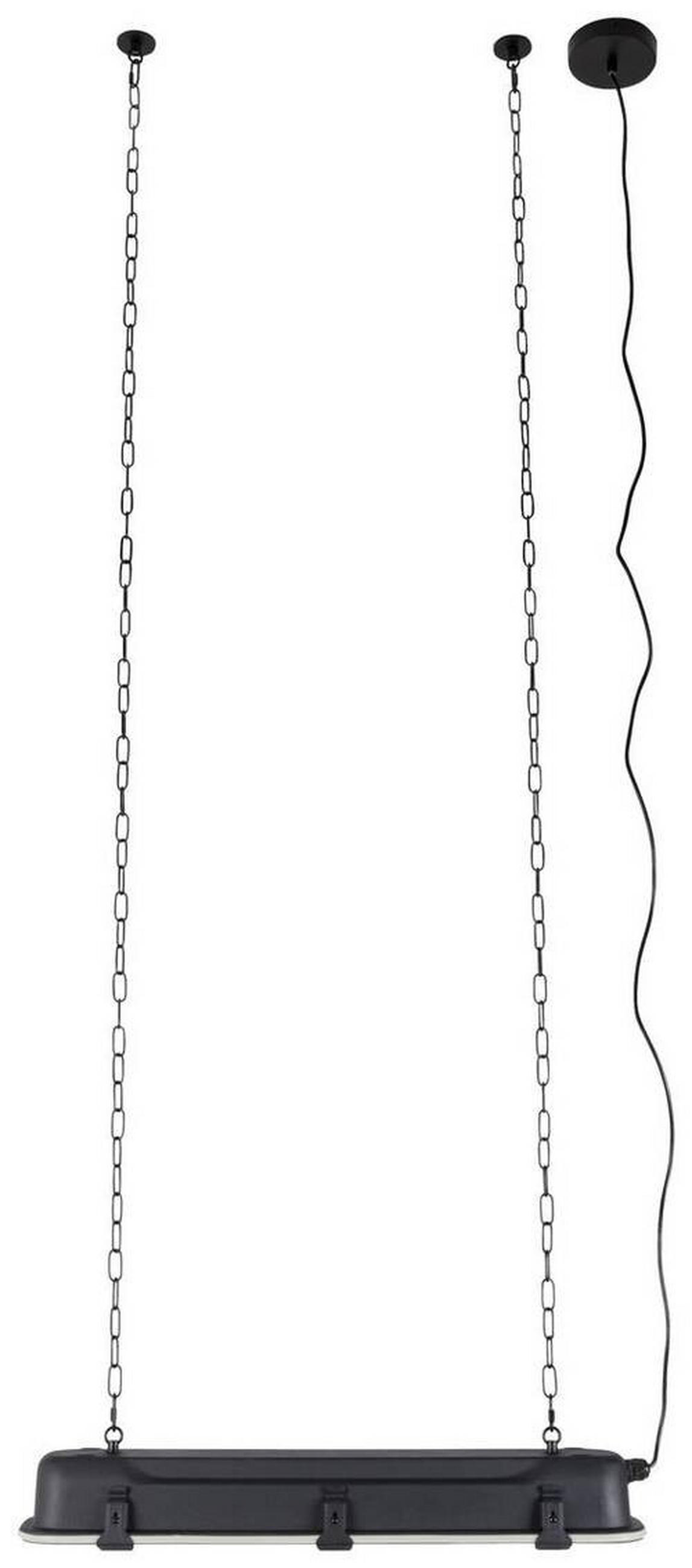 HÄNGELEUCHTE 70/190/14 cm  - Schwarz, Basics, Glas/Metall (70/190/14cm) - Zuiver