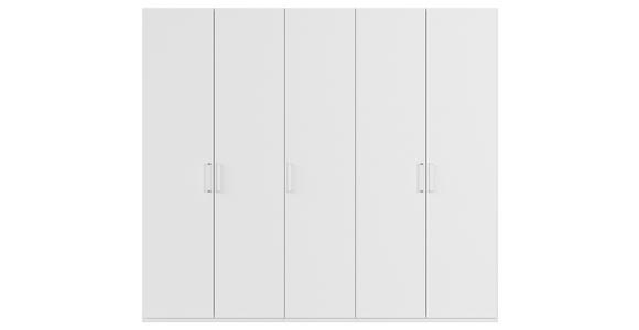 DREHTÜRENSCHRANK 251/223/60 cm 5-türig Weiß  - Weiß, Design, Holzwerkstoff/Kunststoff (251/223/60cm) - Novel
