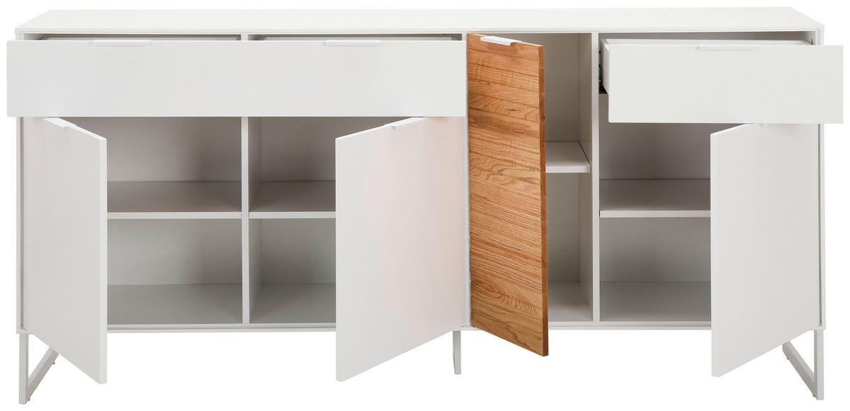 SIDEBOARD 182/85/40 cm  - Eichefarben/Weiß, Design, Holz/Holzwerkstoff (182/85/40cm) - MID.YOU