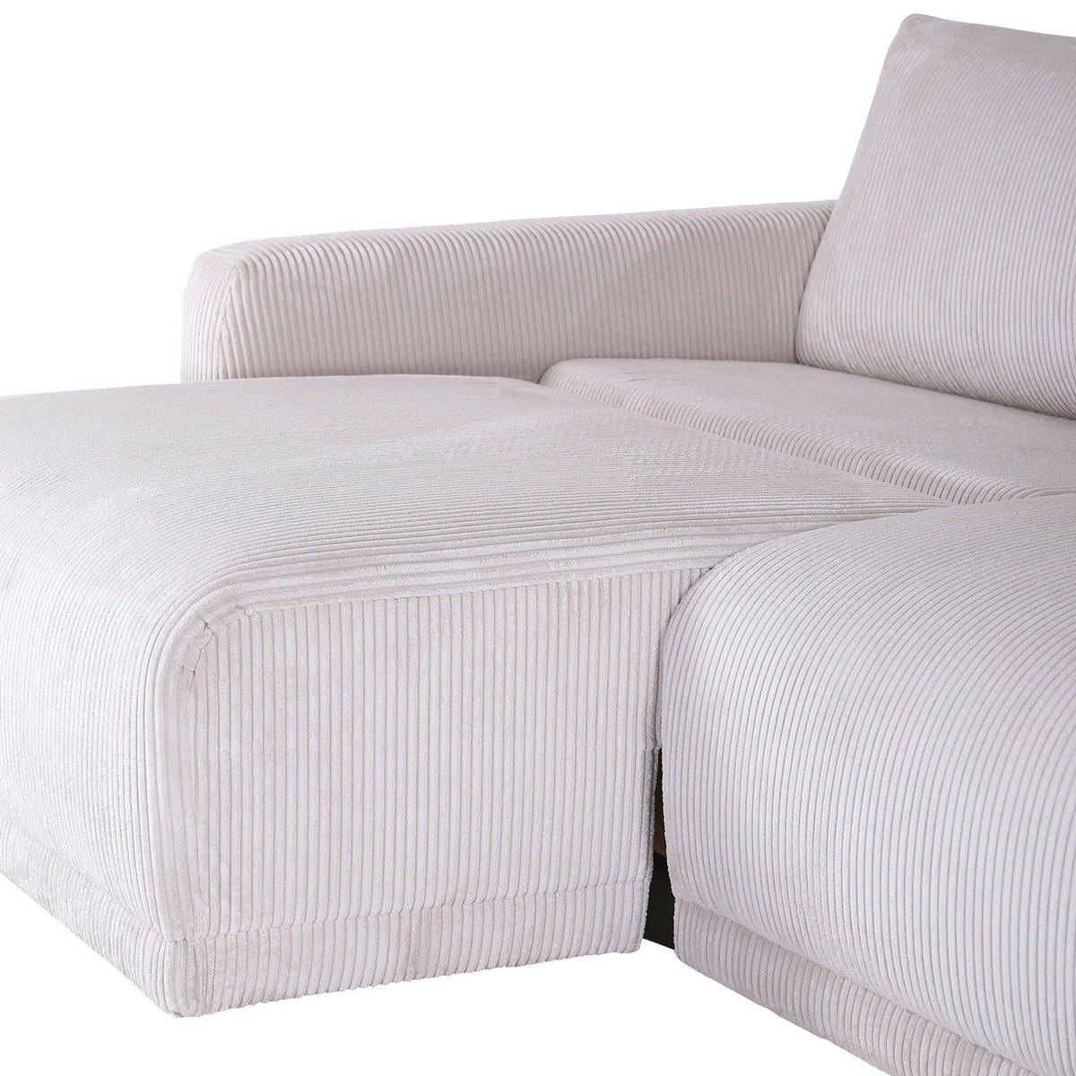2,5-SEDAČKA, textil, béžová - čierna/béžová, Design, textil/plast (240/70/125cm) - Carryhome