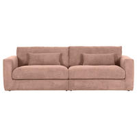 NAGY KANAPÉ textil fáradt rózsaszín  - fáradt rózsaszín/fekete, Konventionell, műanyag/textil (260/66/115cm) - MID.YOU