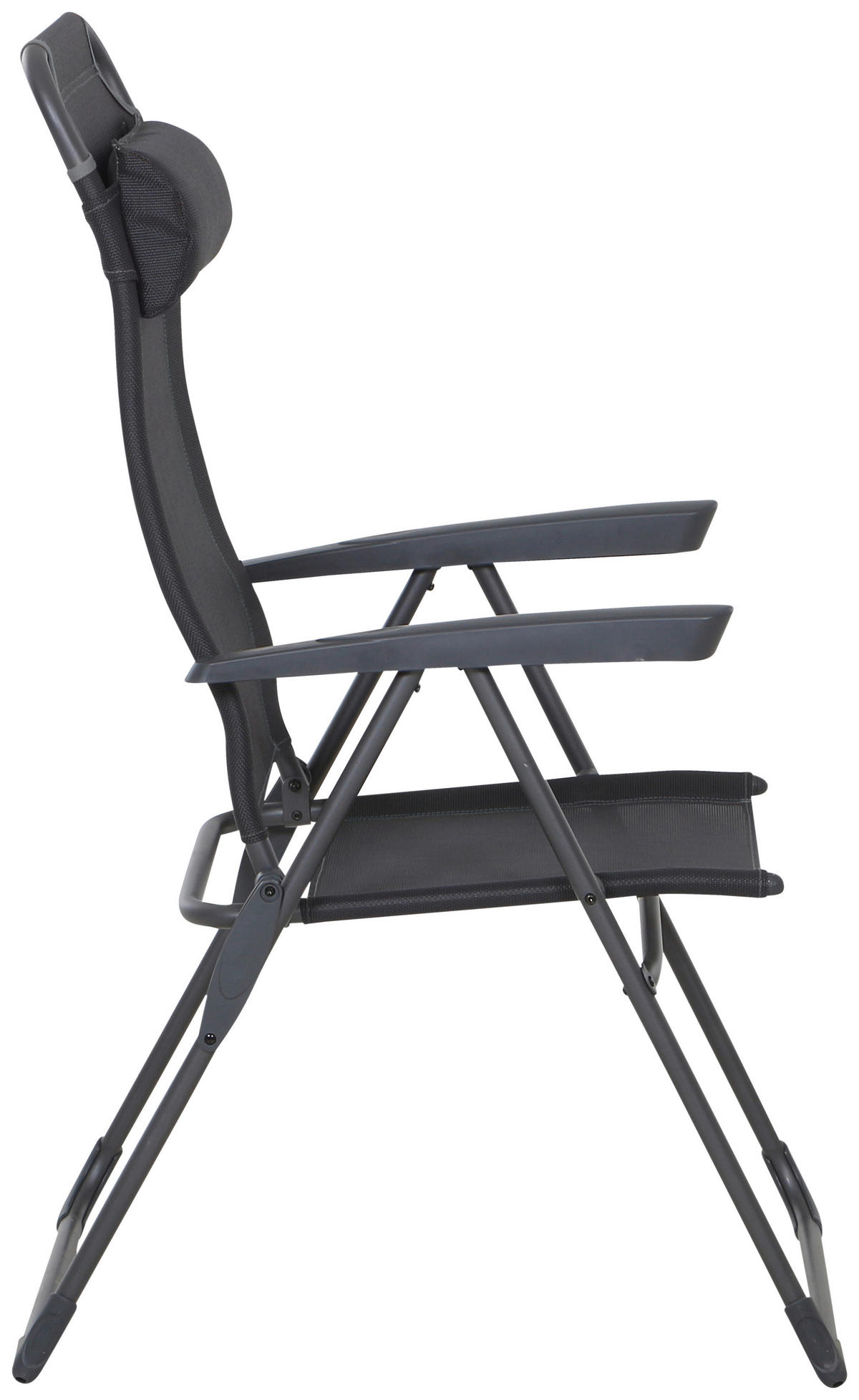 CAMPINGSESSEL - Anthrazit, KONVENTIONELL, Kunststoff/Textil (72/117/59cm) - Siena Garden