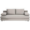 SCHLAFSOFA Webstoff Grau  - Schwarz/Grau, Design, Kunststoff/Textil (197/77/81cm) - home24