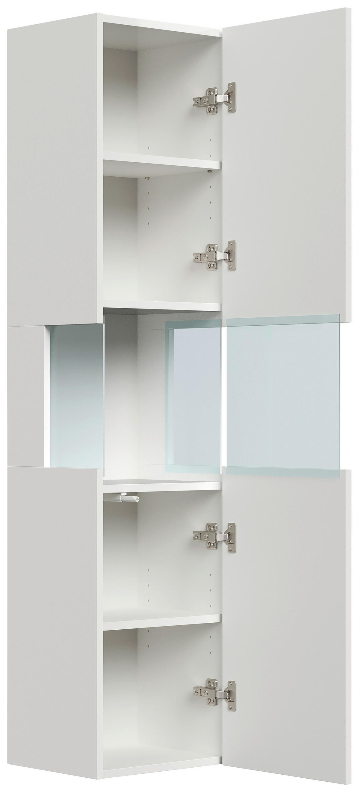 BADEZIMMER 3-teilig  in 70 cm  - Weiß Hochglanz/Weiß, Basics, Keramik/Holzwerkstoff (70cm) - MID.YOU