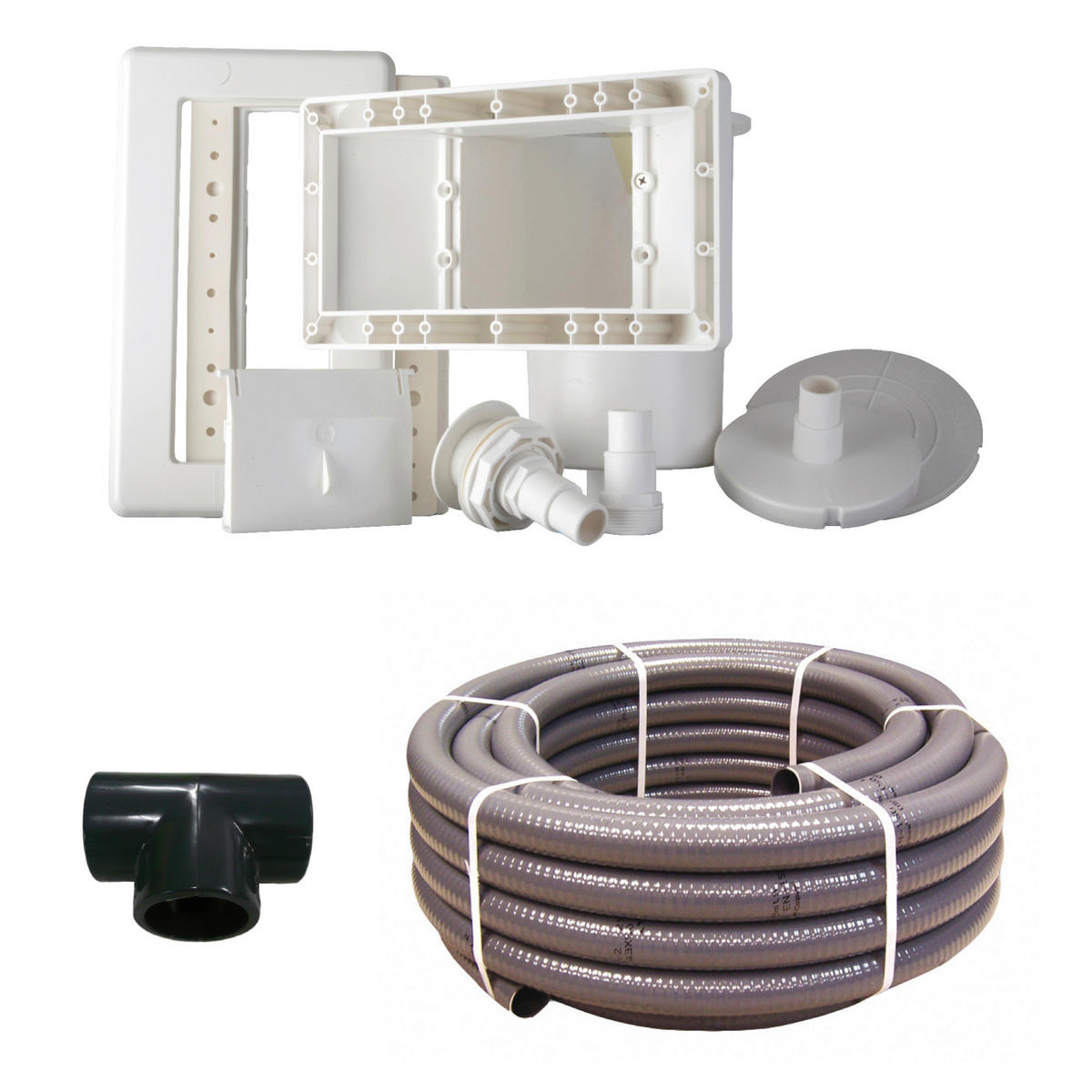 POOL-SET 2024 500/300/120 cm  - Weiß, KONVENTIONELL, Metall (500/300/120cm) - Gre