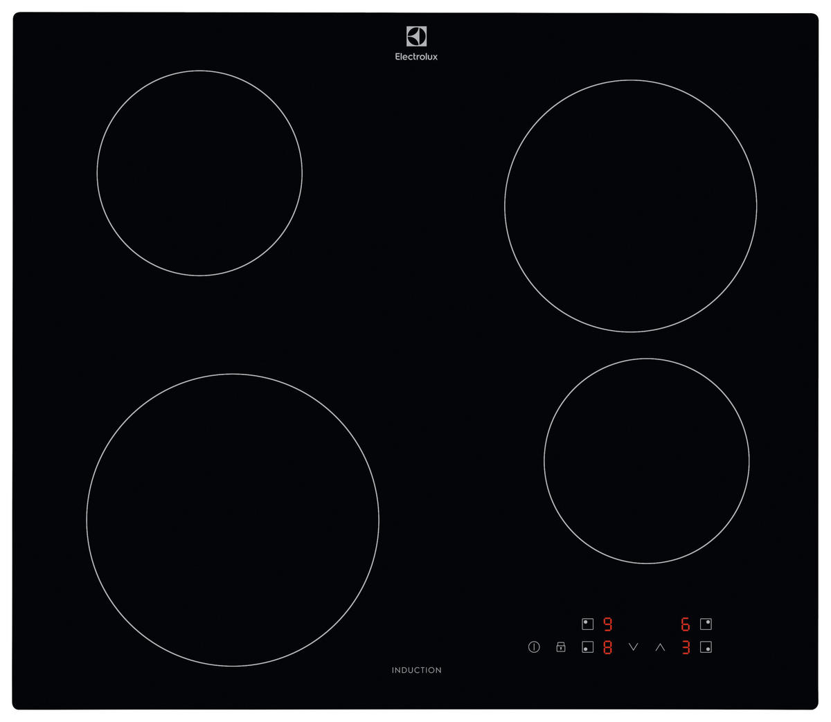 BACKOFENSET ELXB2X  - Edelstahlfarben/Schwarz, Basics, Glas/Metall (59,5/59,4/54,8cm) - Electrolux